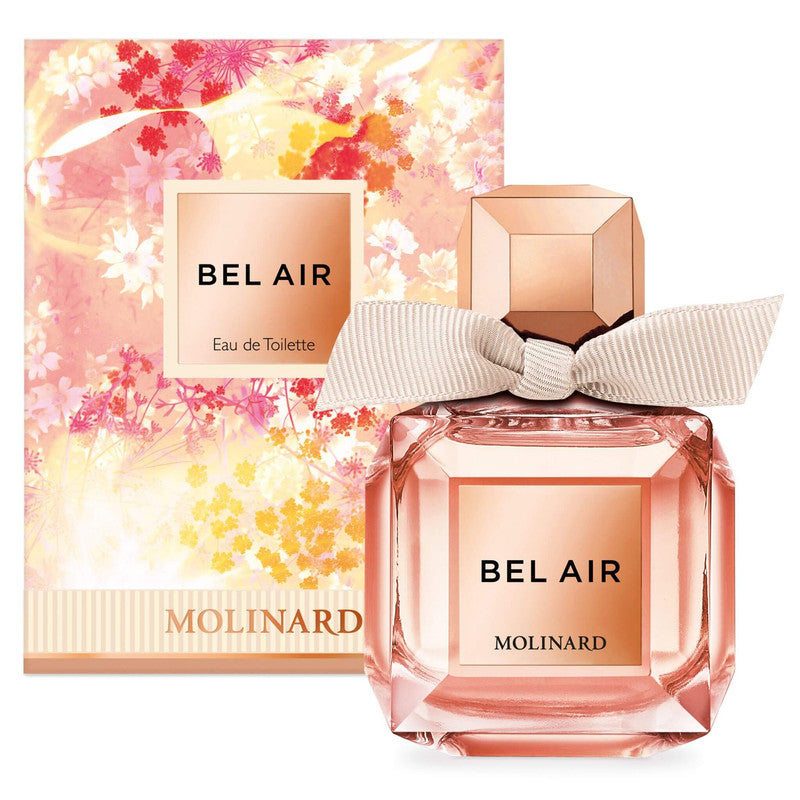 Perfume Bel Air de Molinard con caja en fondo blanco