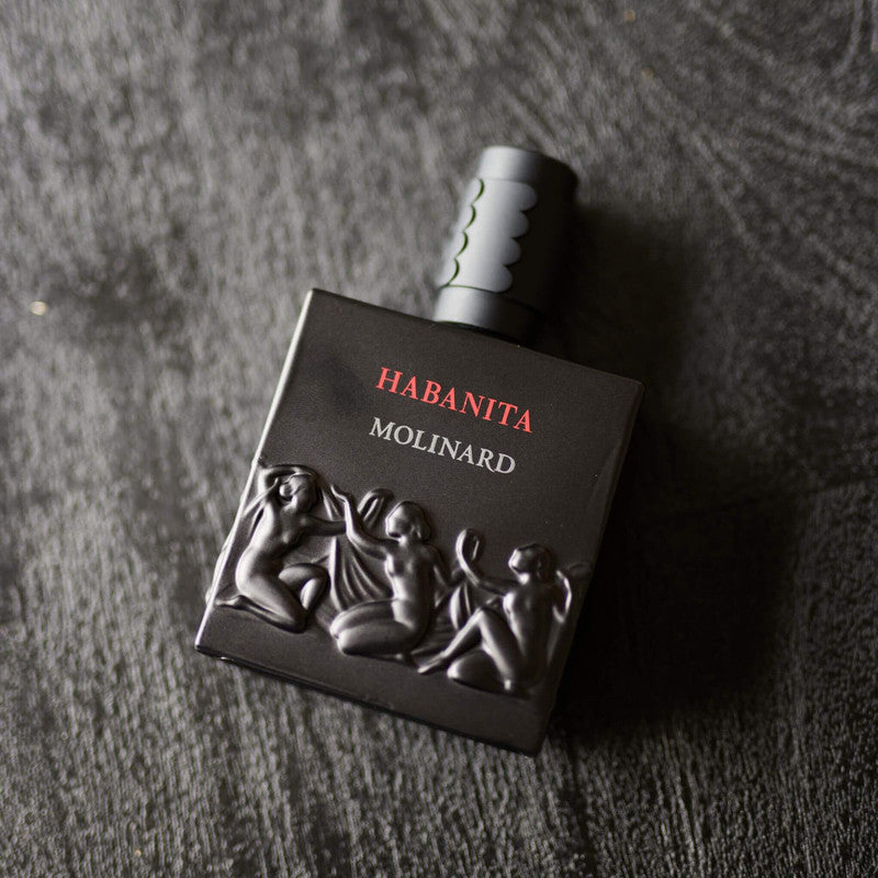 Perfume Habanita en fondo gris