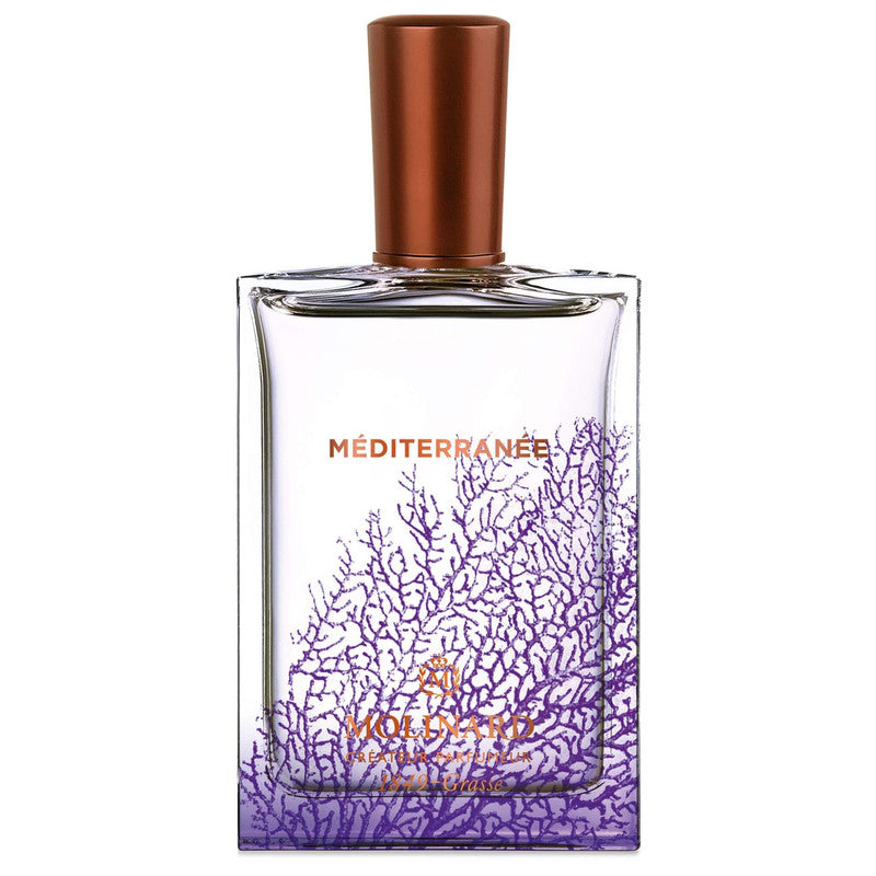 Perfume Méditerranée de Molinard en fondo blanco