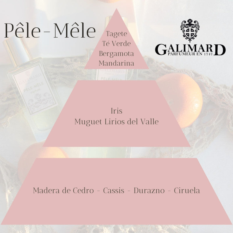Piramide Olfativa Perfume Pele Mele de Galimard