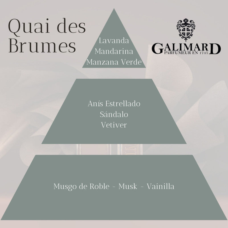 Piramide Olfativa Perfume Quai des Brumes de Galimard
