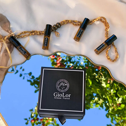 Cofre de descubrimiento o discovery set de toda la gama para mujer de perfumes de la marca Giolor
