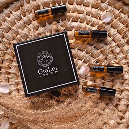 Cofre de Descubrimiento Giolor  4 Decants + Cupón 20 mil de REGALO
