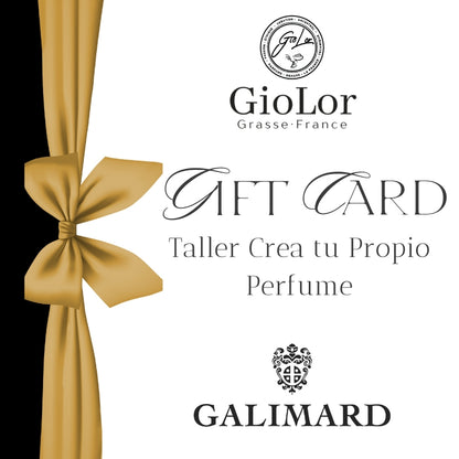 Gift Card Taller Presencial Crea tu Perfume By Galimard