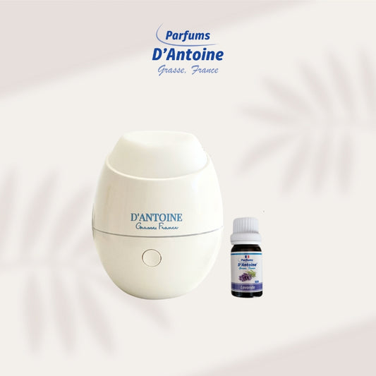 Kit Difusor Humidificador + Concentrado Parfums D'Antoine
