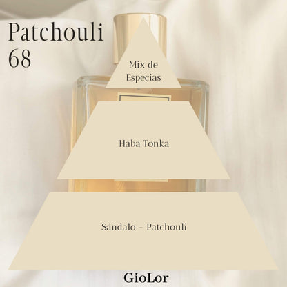 Piramide Olfativa de Perfume Patchouli 68 de Giolor