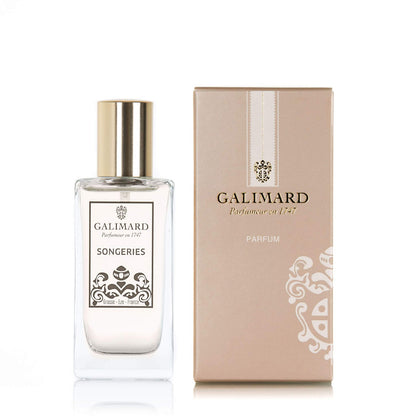 Perfume Songeries de Galimard formato de 30 en fondo blanco