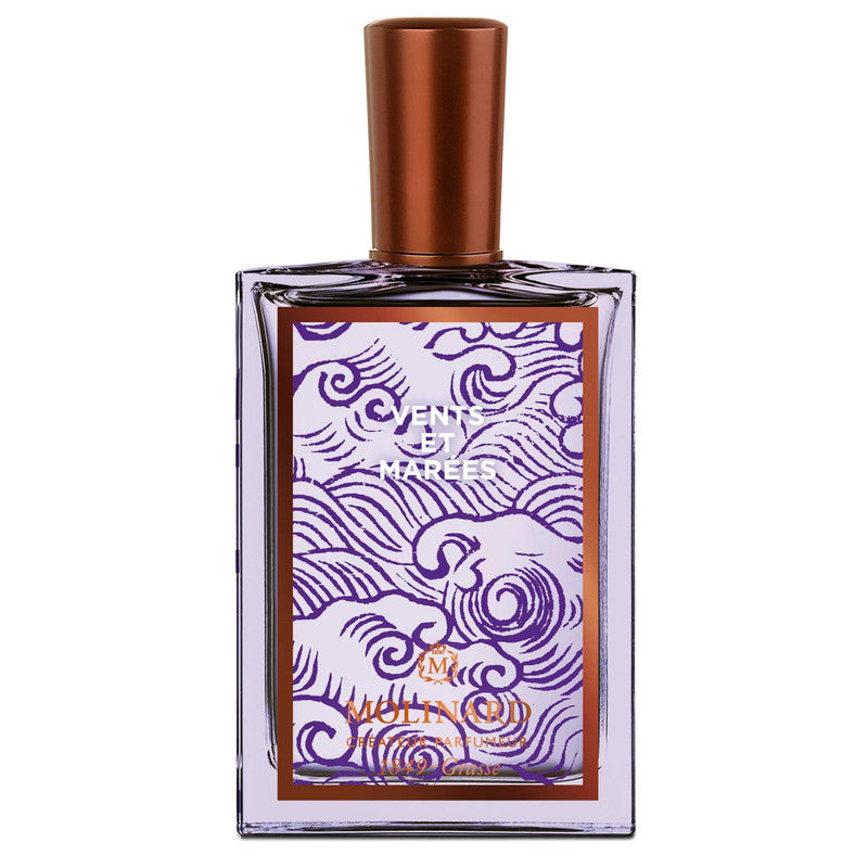 Perfume Vents & Marées de Molinard en fondo blanco